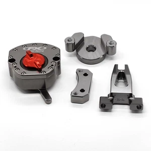 FXCNC CNC Mounting Kit Mount & Steering Damper For YAMAHA YZF R25 2014-2016 Gray - Picture 1 of 8