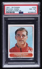 1998 Panini Superplayers Stickers Michael Owen #239 PSA 8