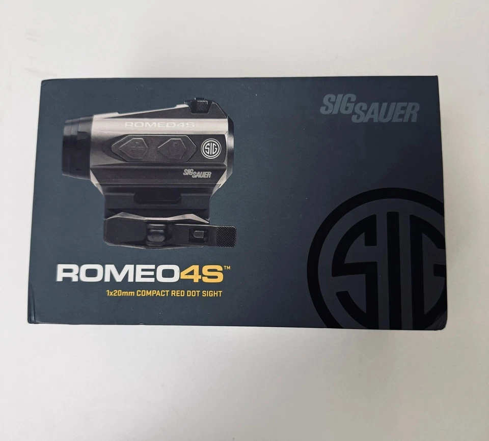 Mira de ponto vermelho Sig Sauer Romeo4s 2 MOA movida a energia solar SOR43021 - Imagem 1 de 3
