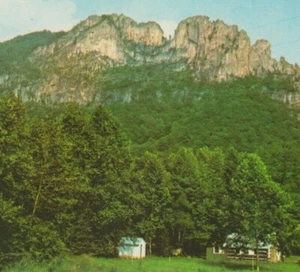 Seneca Rock West Virginia Postkarte gebraucht 60er Jahre - Bild 1 von 4