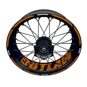 Pegatina llanta moto Wheelsticker RACING V7 -06 amarillo ZT - Imagen 1 de 2