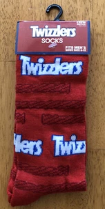ODD SOX Twizzlers Licorice Candy Brand Logo Novelty Crew Socks Men’s 6-12 - Picture 1 of 2