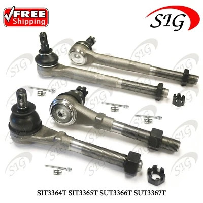 Kit de varilla de amarre de dirección delantera interior y exterior para Lincoln Navigator 1998-2002 tracción trasera 4 piezas Foto 1 de 4