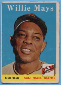 1958 Topps #5 Willie Mays BUENO+ ARRUGA New York San Francisco Giants A5465 - Imagen 1 de 2