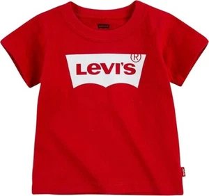 Levi's Baby Fledermaus T-Shirt Größe 24 Monate rot/weiß Logo weich - Bild 1 von 3