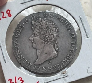 1828 Hannover 2/3 Thaler - KM# 140 - Imagen 1 de 2