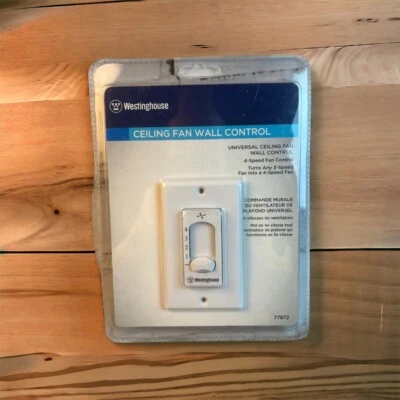 Control de pared de ventilador de techo Westinghouse 77872 reemplaza interruptor de palanca 4 velocidades de ventilador Foto 1 de 3