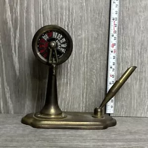 Chadburn's Telegraph Liverpool Brass Desk Pen Holder Nautical Speed Control (SM) - Picture 1 of 6