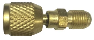 REFRIGERATION VAC PUMP BRASS ADAPTOR R134A - 1/4'' MALE TO 5/16'' FEMALE SWIVEL - Picture 1 of 1