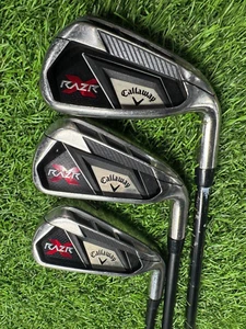 Callaway RAZR - IRONS 6,7,8 - Graphite - Callaway 75g - Regular Flex - RH - Picture 1 of 9