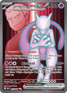 Pokemon Ewige Rivalen Team Rockets Mewtu ex Full Art 213/182 Near Mint deutsch - Bild 1 von 1