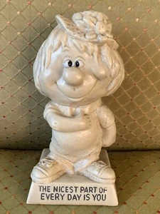 Estatuilla de colección 1971 W & R Berries Co “The Nicest Part Of Every Day Is You” - Imagen 1 de 3