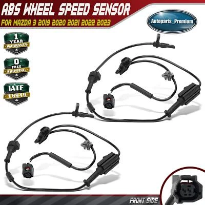 2 件前左右 ABS 车轮速度传感器适用于马自达 3 2019 2020 2021 2022 2023 — 第 1/4 张图片