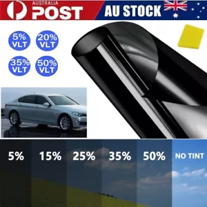 5% 20% 35% VLT Window Tint Film 50cmX3m/75cmX6m Tinting Tools Kit Auto Car Home - Picture 1 of 19