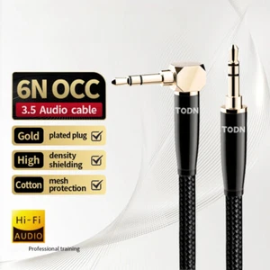 HIFI 3.5 AUX Kabel 6N OCC Handy Audio Stecker-auf-Stecker Anschluss Audiokabel - Bild 1 von 20