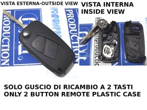 GUSCIO COVER COMPLETO TELECOMANDO 2 TASTI FIAT DOBLO QUBO FIORINO - LEGGERE BENE - Foto 1 di 1