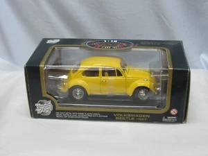 ROAD TOUGH 1/18 1967 YELLOW VOLKSWAGEN VW BEETLE IOB NICE - Picture 1 of 7