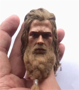 Thor Head Sculpt 1/6 Fat Planted Hair Thor Head Model Fit For 12'' Action Figure - Picture 1 of 4