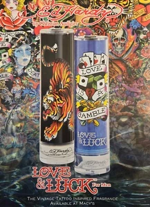 2009 PRINT AD - ED HARDY BY CHRISTIAN AUDIGIER LOVE & LUCK FRAGRANCE AD ONLY - Picture 1 of 1