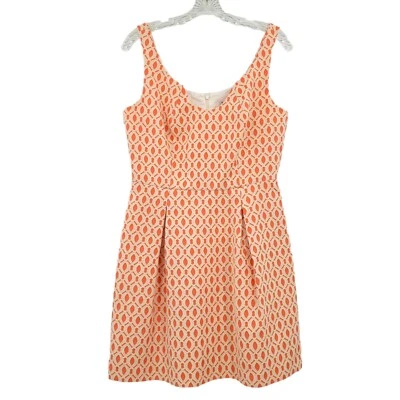 Trina Turk Women's V-Neck Mini Dress Orange Size 8 - Image 1 of 4