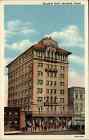 Carte postale en lin Marshall Texas TX Hotel années 1940