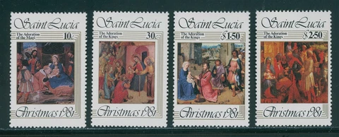St. Lucia Scott #564-567 MNH Christmas 1981 $$ 395974 Cover