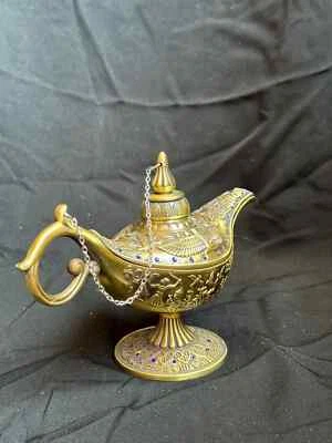 Handmade Aladdin Magic Lamp genie lamp Antique Oil Lamp Brass Decoration