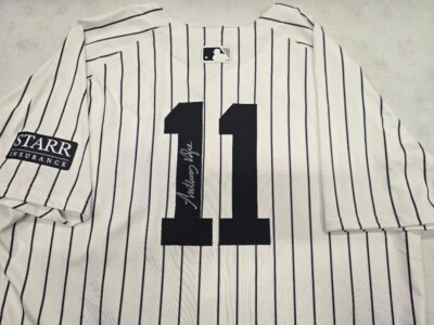 Yankees ANTHONY VOLPE Signed PLAYER ISSUED 2024 WORLD SERIES Fanatics COA - Image 1 of 4