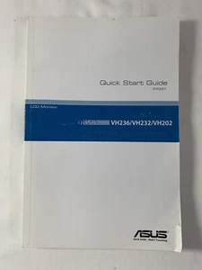 ASUS Quick Start Guide E4331 LCD Monitor VH236/VH232/VH202 PB - Picture 1 of 4