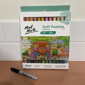 Mont Marte 36pc Soft Pastel Signature Pastels Chalky Texture Arts Craft - Picture 1 of 3