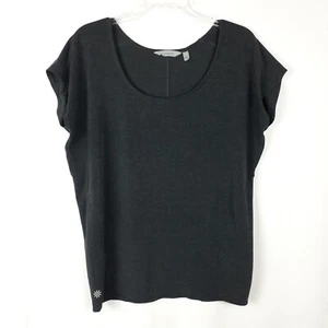 Maglia donna senza maniche Athleta taglia S grigio scuro allenamento casual shirt - Foto 1 di 20