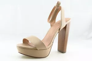 Call It Spring Size 6.5 M Beige Ankle Strap Synthetic Women Sandal Shoes - Picture 1 of 7