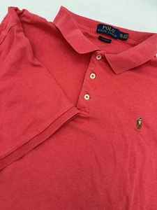 Polo Ralph Lauren Shirt Mens XXL Red Short Sleeve Classic Fit Stretch EUC - Picture 1 of 8