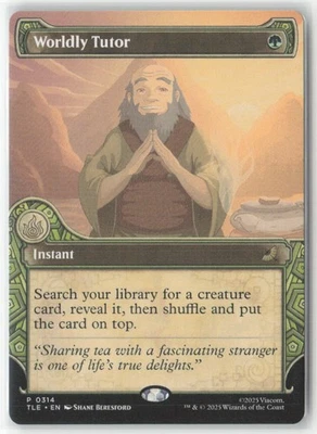 Worldly Tutor (Showcase) P Avatar: The Last Airbender: Eternal-Legal 314 NM - Image 1 of 2