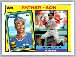 2016 Topps Archives #FS-GGO Tom Gordon / Dee Gordon 1985 Topps Father-Son - Picture 1 of 2