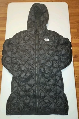 The North Face Thermoball Eco Hooded Parka Jacket Teen Girls SZ LG Black  - Image 1 of 4