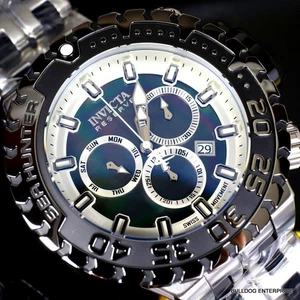 Invicta Reserve Sea Hunter Gen III Swiss Silver Tone Black Steel 58mm Watch New - Picture 1 of 12