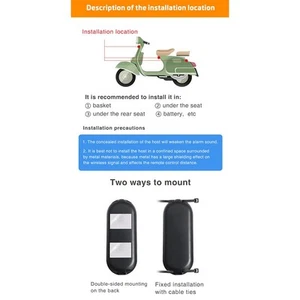 High Decibel Waterproof Bike Alarm: 110dB Anti-Theft Security with Remote! - Zdjęcie 1 z 12