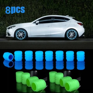 8X Auto Universelle Leuchtend fluoreszierende Ventilkappen für Autoreifen DE - Bild 1 von 32
