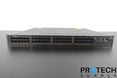Cisco WS-C3750X-48PF-S 48-Port Gigabit IP Base Switch with WARRANTY - Image 1 of 4
