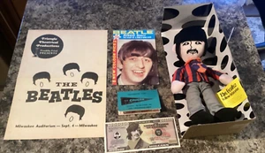 THE BEATLES RINGO STARR PLUSH DOLL AND MEMORABILIA SET - Picture 1 of 13