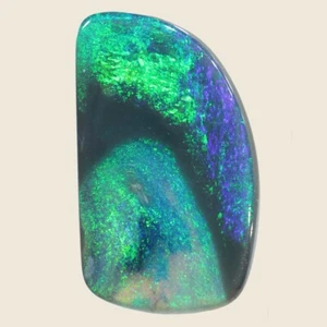 3.01ct Natural Solid Australian Black Opal 8.5 x 14.5 x 3 mm - Picture 1 of 4