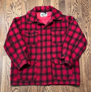 Vintage Woolrich Sakko Herren 46 Mackinaw Cruiser Buffalo kariert Jagd - Bild 1 von 3