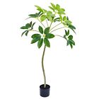 Artificial Umbrella Tree, 4Ft(47In) Tall Fake Plants Artificial Umbrella Plan...