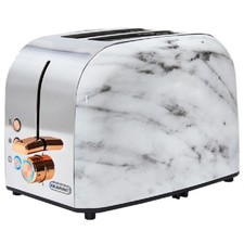 Stunning Blaupunkt Marble Effect 2 Slice Toaster Cancel/Defrost/Reheat Functions