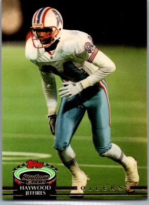 #373 Haywood Jeffires Houston Oilers 1992 Stadium Club - Image 1 of 2