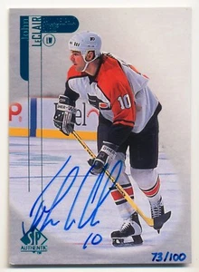 1999-00 Upper Deck SP Authentic JOHN LECLAIR Rare 1998-99 Buyback Auto #/100 - Bild 1 von 4