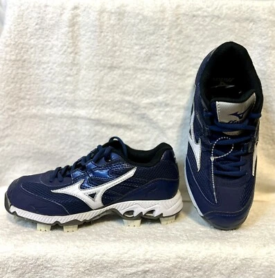 New Boys Blue Mizuno Cleats Shoes- 5.5W - Image 1 of 4