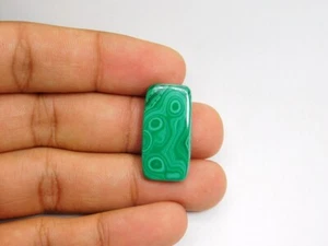 Green Malachite Cabochon 100% Natural Loose Gemstone For Jewelry 25 Cts. ME-4249 - Picture 1 of 3