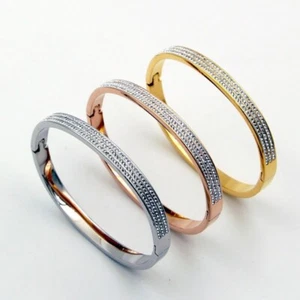 Brazaletes de piedra para mujer brazaletes deslizables para amantes brazaletes de cristal completos bracelete - Imagen 1 de 4